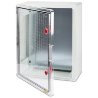 Tablou electric ABS IP66 usa transparenta 200x300x130mm Bemis - vedere laterala