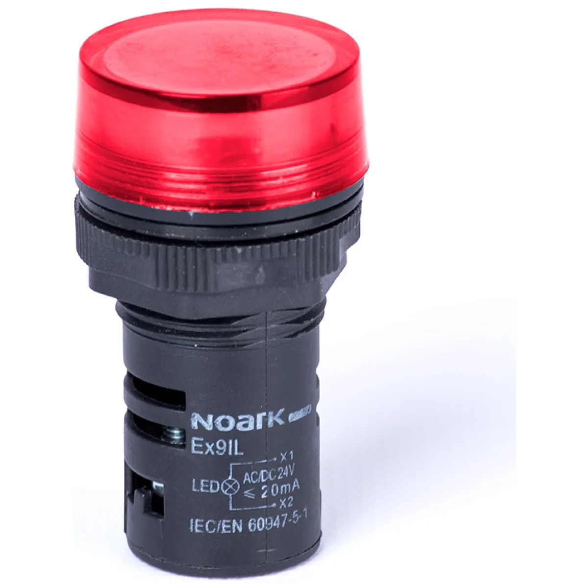 Lampa semnalizare LED rosu 230V AC IP65 montaj usa Ex9IL - Noark