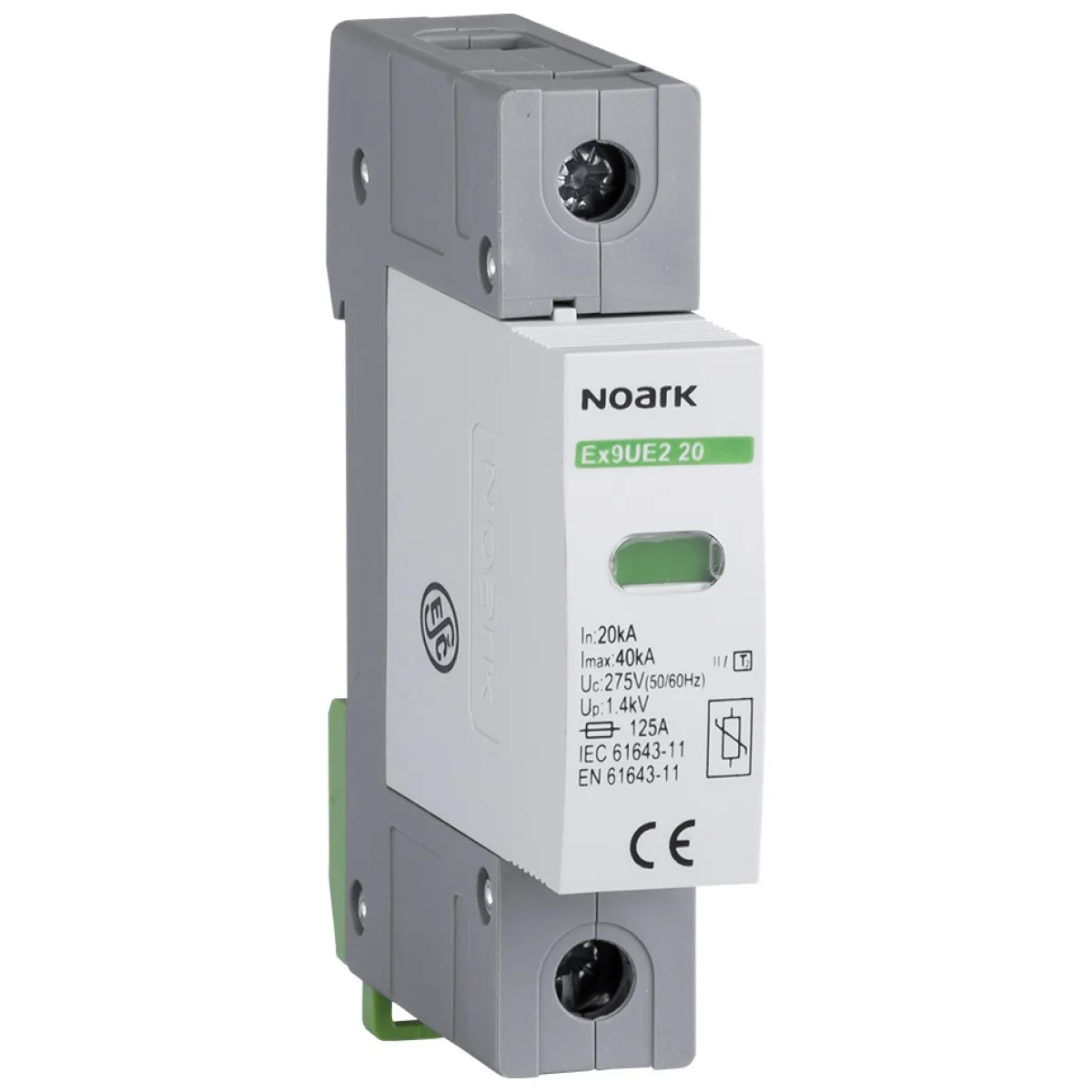 Descarcator supratensiuni Tip 2 monopolar 20kA 275V AC IP20 Ex9UE2 Noark