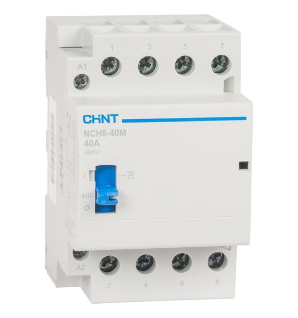 Contactor modular 40A 4NO, bobina 220/240V, 4 poli Chint