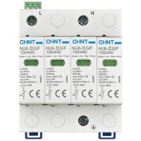 Descarcator supratensiuni 4P 20kA 275V AC Clasa 2 (Tip 2) Chint - vedere laterala