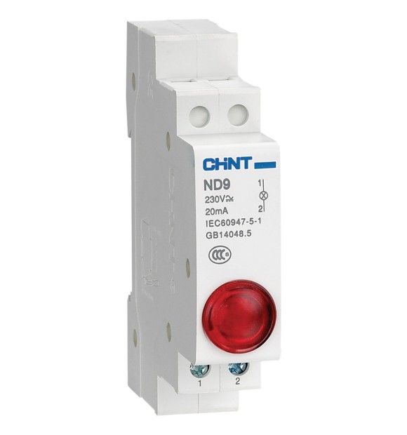 Lampa semnalizare sina DIN 230V AC/DC LED rosu Chint