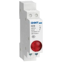 Lampa semnalizare sina DIN 230V AC/DC LED rosu Chint