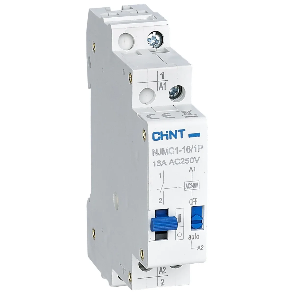 Releu de impuls 16A 1P 230V AC, telerupator pe sina DIN, Chint