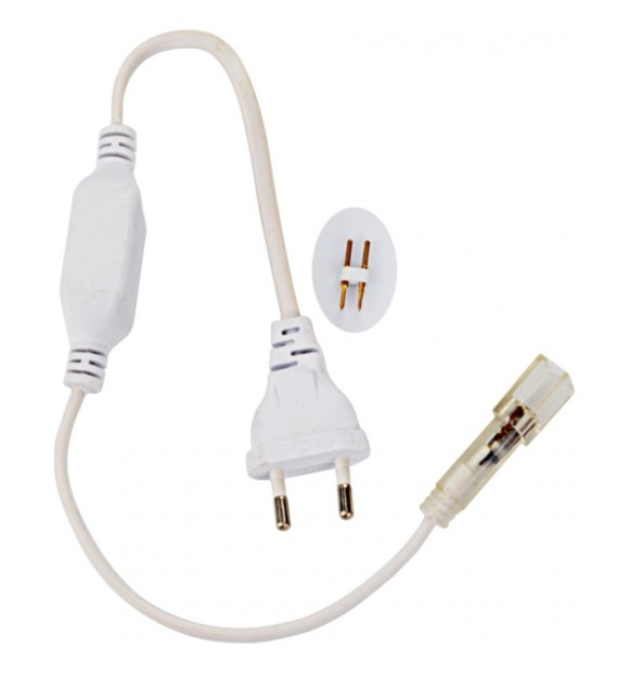 Alimentator banda LED 220V cu stecher, 5050, IP20 - plug and play