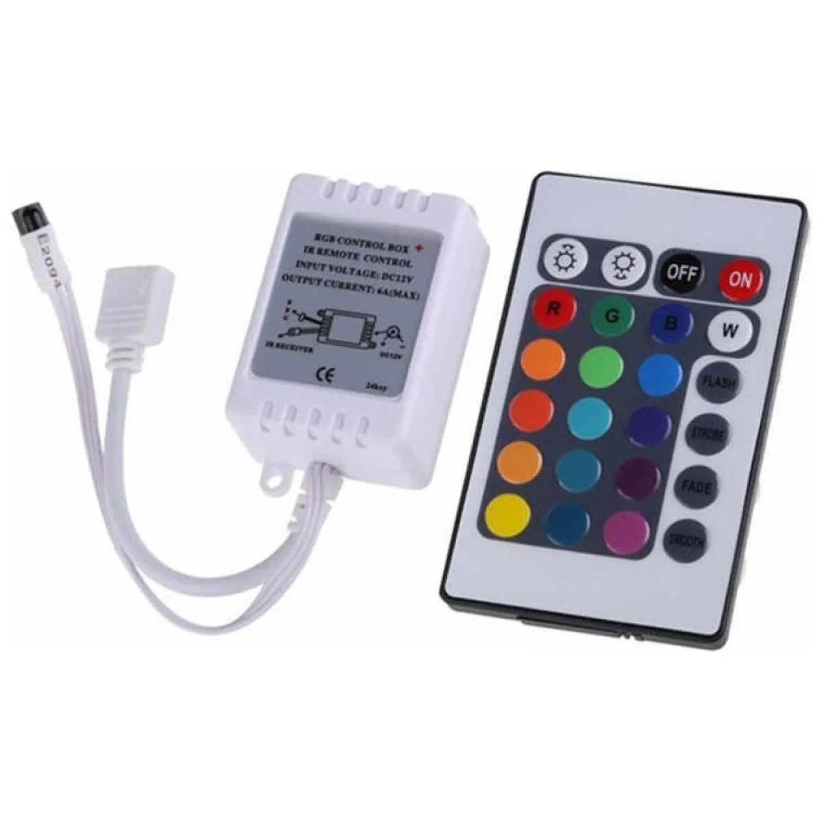 Controller banda LED RGB 12V 72W cu telecomanda IR 24 taste