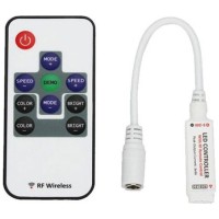Mini controller banda LED RGB 12V, 72W, 6A, telecomanda RF 10 taste, IP20