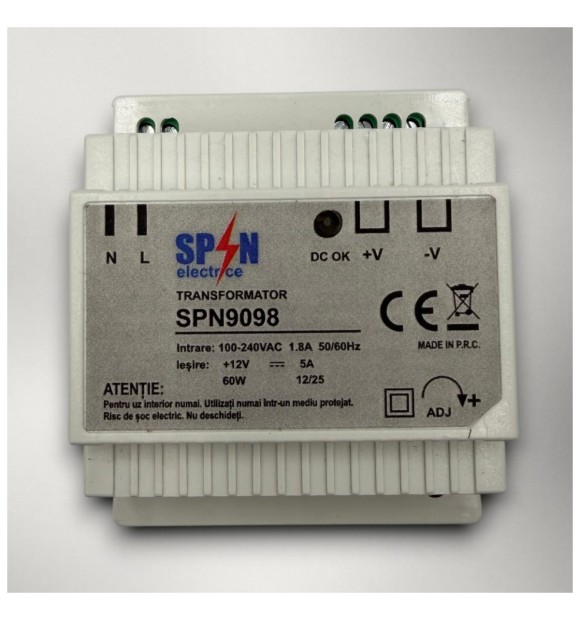 Transformator banda LED 230V-12V, 60W, 5A, IP20