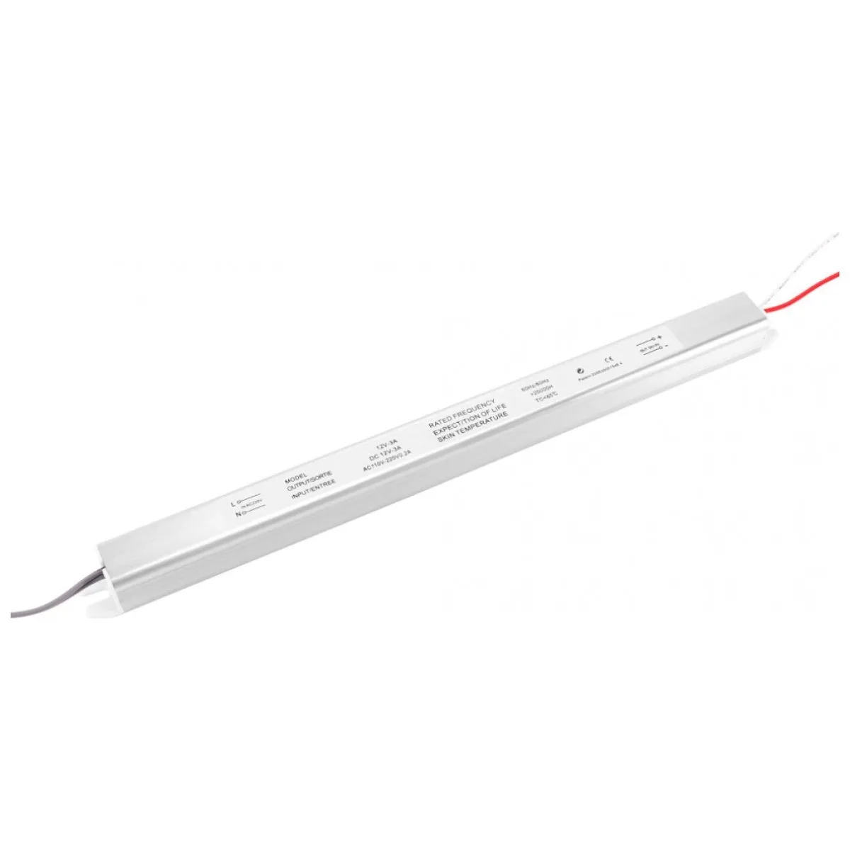 Sursa banda LED 12V 24W 2A IP20 ultra-slim, profil 18mm DELIGHT