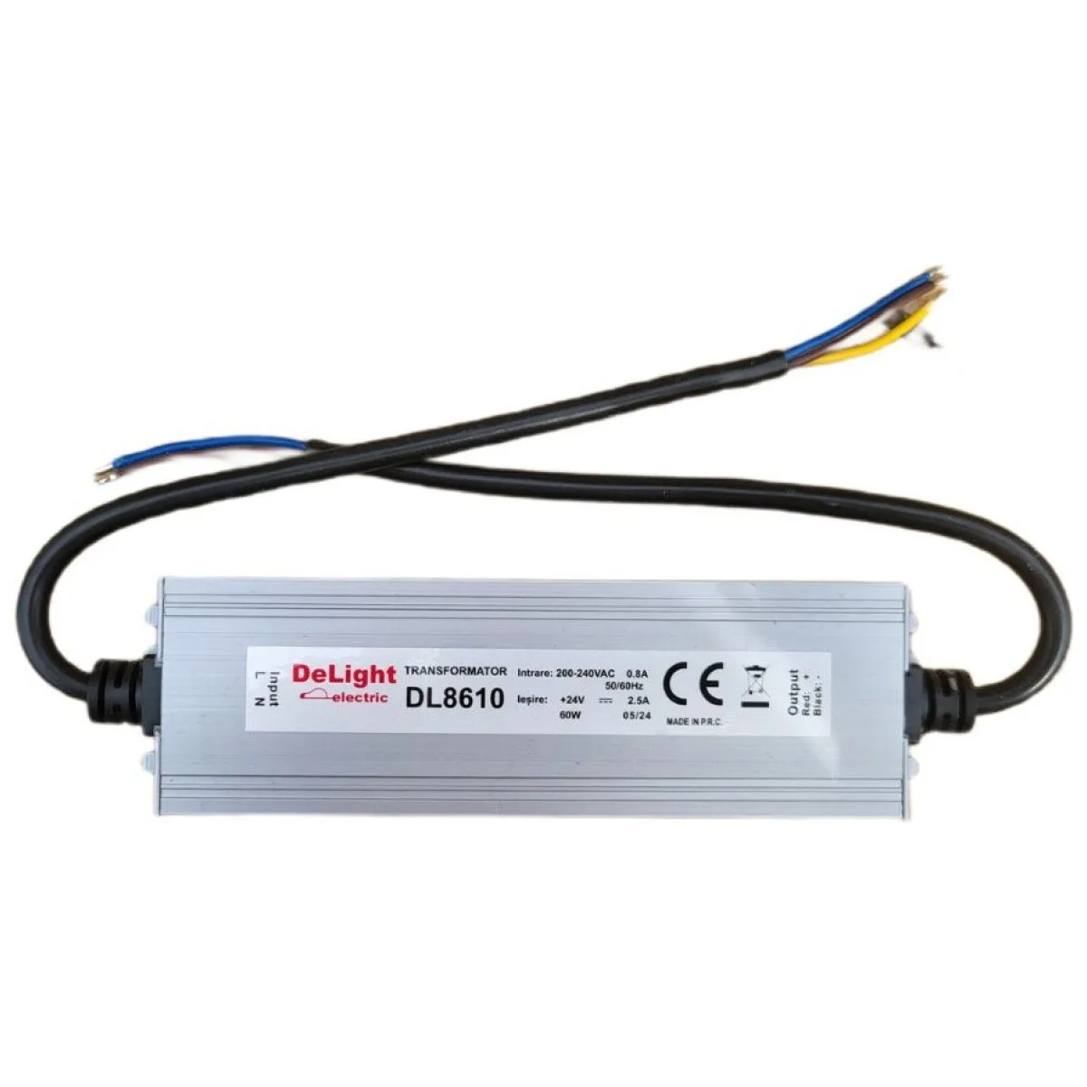 Sursa banda LED 24V 60W 2.5A IP67 etans, driver tensiune constanta