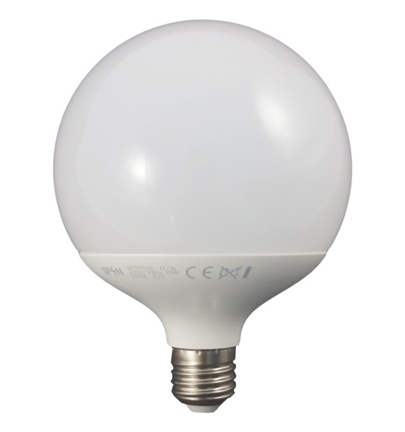 Bec LED E27 G120 glob 18W 200W, 2700K lumina calda, 1800Lm
