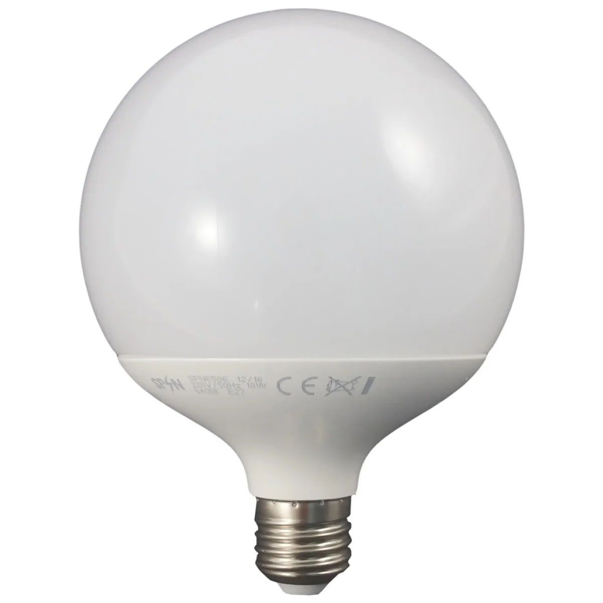 Bec LED E27 G120 glob 18W 200W, 2700K lumina calda, 1800Lm
