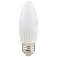 Bec LED lumanare C37 E27 9W 75W 2700K, baza ceramica, set 4 buc - vedere laterala