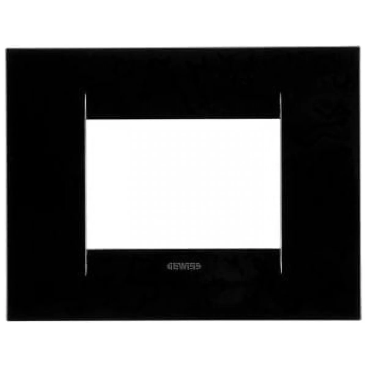 Rama Suport 3 Module Gewiss Chorus Negru Lucios GW16403TN
