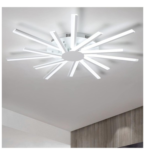 Lustra LED SUN 86W 7100lm CCT 3000K-6500K Dimabila cu Telecomanda