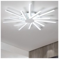 Lustra LED SUN 86W 7100lm CCT 3000K-6500K Dimabila cu Telecomanda