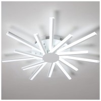 Lustra LED SUN 86W 7100lm CCT 3000K-6500K Dimabila cu Telecomanda - vedere laterala