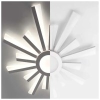Lustra LED SUN 86W 7100lm CCT 3000K-6500K Dimabila cu Telecomanda - imagine 5