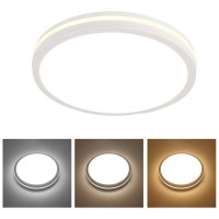 Plafoniera LED IP65 40W, 3600lm, 3CCT, 300x55mm, Alba - detaliu