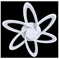 Lustra LED 108W cu 6 brate, 3 culori 3000K-6500K, telecomanda, 700x700mm - imagine 5