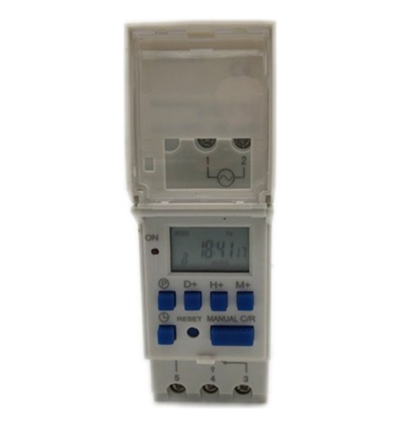 Temporizator digital 7 zile pe sina DIN, 16A, 1NO, IP20