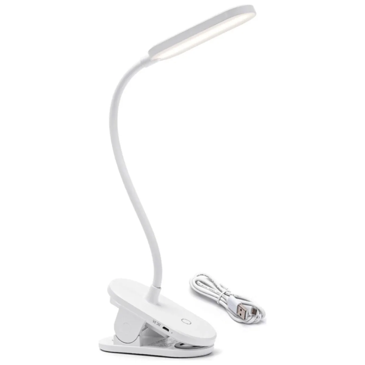 Lampa LED de birou cu clema 3W 200lm 3000K-6500K senzor miscare, acumulator 1200mAh