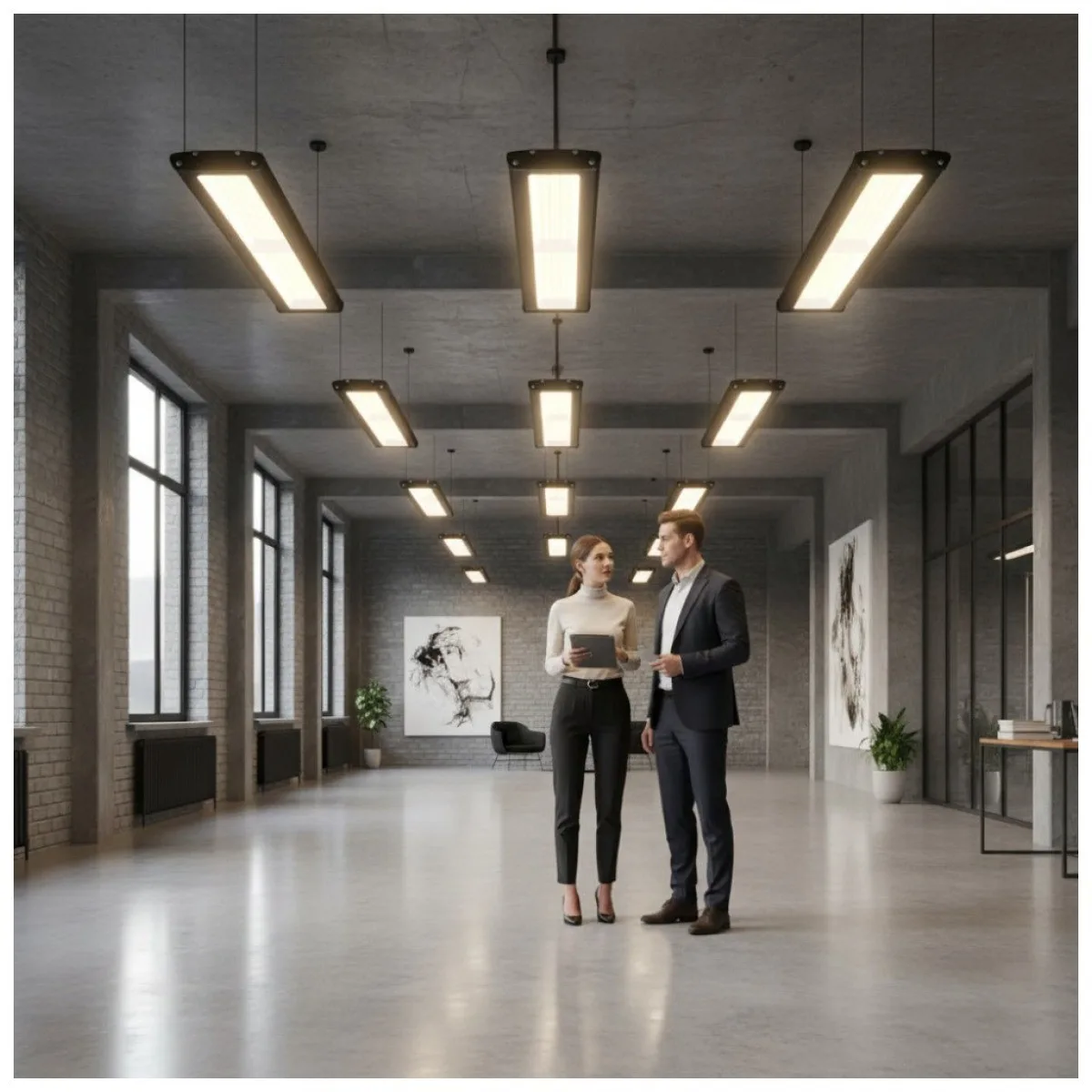 Corp Iluminat Industrial Liniar LED 100W 6500K IP65 Aluminiu