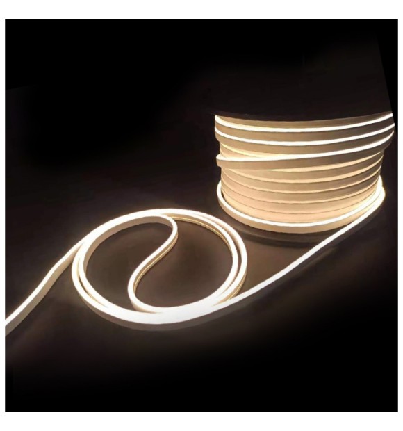 Neon Flex LED Lumina Calda 3000K 8W/m 5x11mm 24V IP65