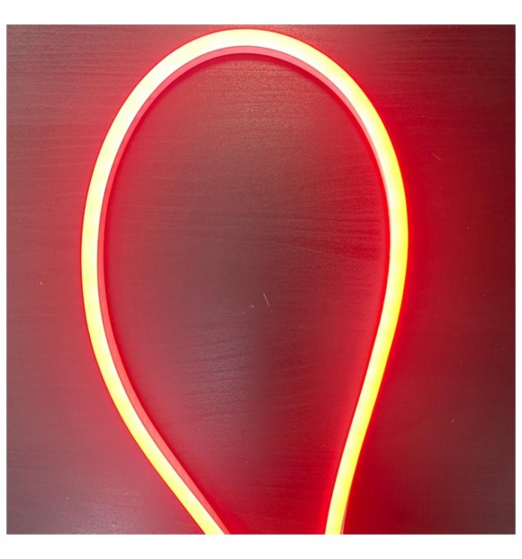 Neon Flex LED Portocaliu 8x16mm SMD2835 10W/m 220V IP65, rola 50m