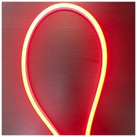Neon Flex LED Portocaliu 8x16mm SMD2835 10W/m 220V IP65, rola 50m
