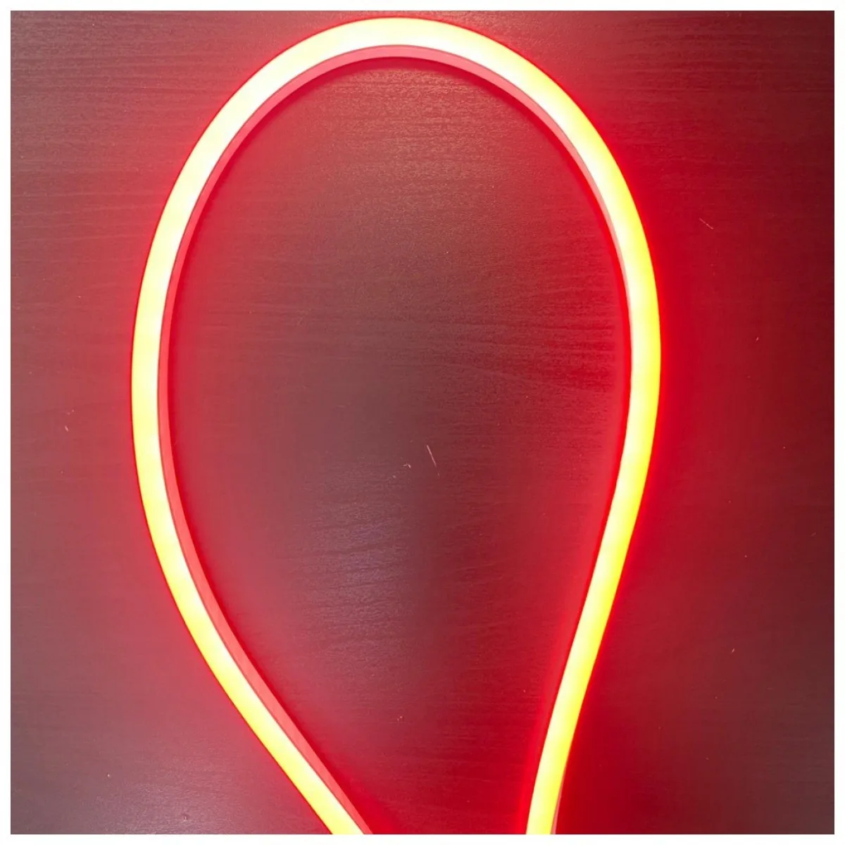 Neon Flex LED Portocaliu 8x16mm SMD2835 10W/m 220V IP65, rola 50m
