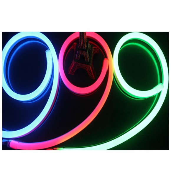 Neon Flex RGB 10W/m 12V, 60 LED/m SMD 5050, 14x23mm IP65