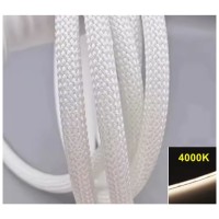 Neon Flex LED 360 grade 24V 12W/m 4000K IP20 alb neutru, rola 5m