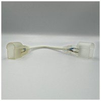 Conector cu fir si capac alimentare neon flex 14x23mm 220V, pin 9mm - imagine 5