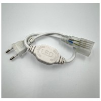 Alimentator cu stecher 220V pentru neon flex 14x23mm, pin 9mm - detaliu