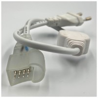 Alimentator cu stecher 220V pentru neon flex 14x23mm, pin 9mm - imagine 6