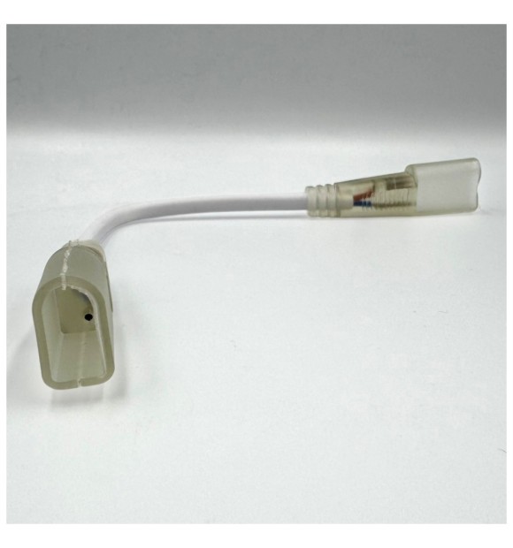 Conector cu fir alimentare neon flex 8x16mm, pin 6mm, fir 23cm