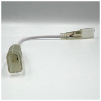 Conector cu fir alimentare neon flex 8x16mm, pin 6mm, fir 23cm