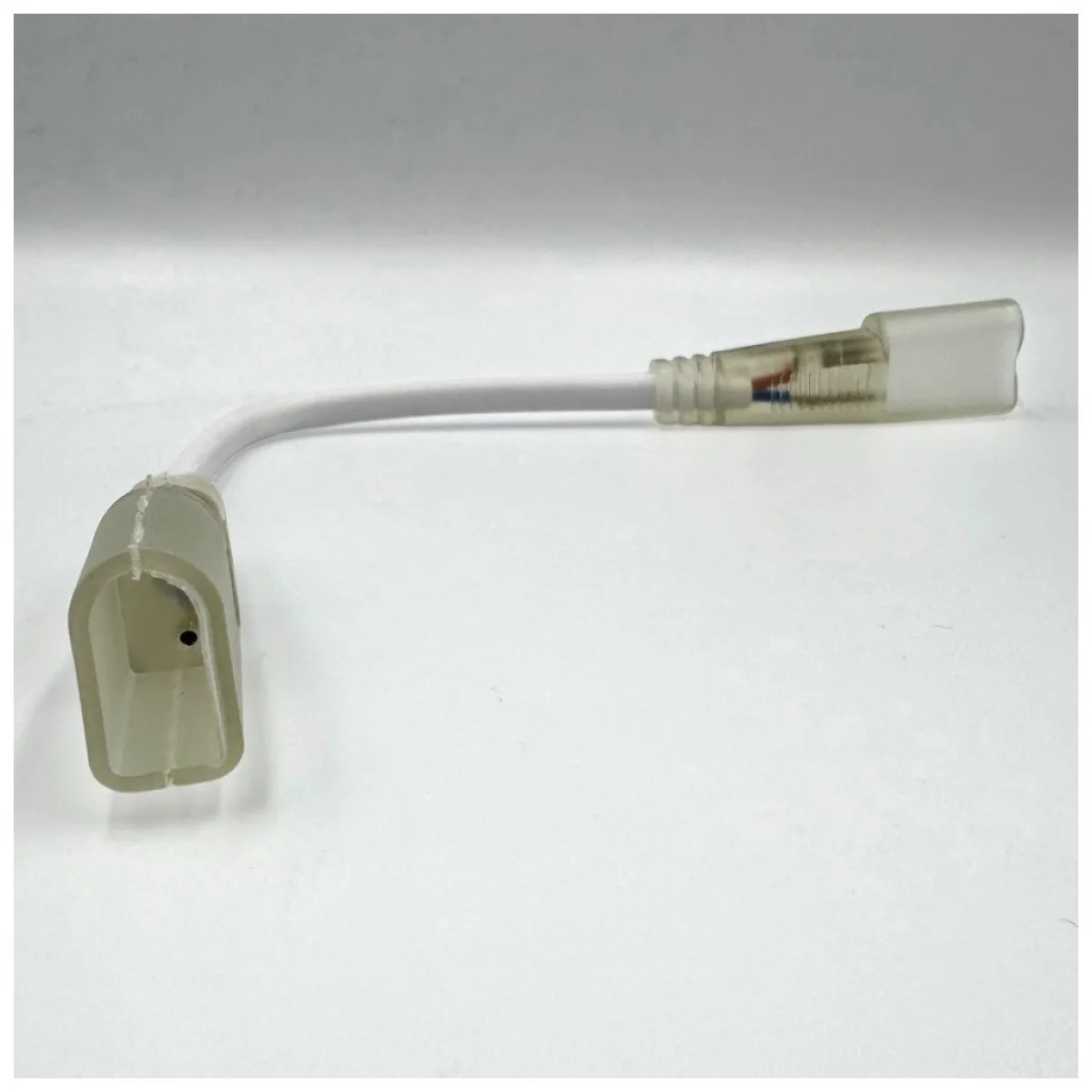 Conector cu fir alimentare neon flex 8x16mm, pin 6mm, fir 23cm
