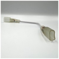 Conector cu fir alimentare neon flex 8x16mm, pin 6mm, fir 23cm - detaliu