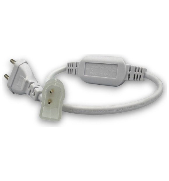 Alimentator neon flex 220V cu stecher, 8x16mm, pin 6mm