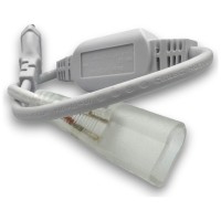 Alimentator neon flex 220V cu stecher, 8x16mm, pin 6mm - detaliu