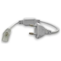 Alimentator neon flex 220V cu stecher, 8x16mm, pin 6mm - ambalaj