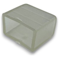 Capac Terminal Neon Flex 14x23mm, Dop Etansare Capat Tub LED