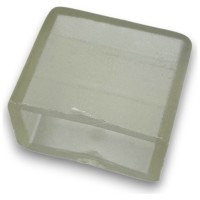 Capac Terminal Neon Flex 14x23mm, Dop Etansare Capat Tub LED - detaliu