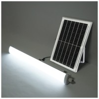 Corp Liniar LED 60W cu Panou Solar IP65, 6500K, Baterie 12Ah - detaliu