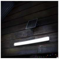 Corp Liniar LED 60W cu Panou Solar IP65, 6500K, Baterie 12Ah - ambalaj