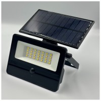 Proiector LED Solar 50W 6500K cu Senzor de Miscare si Panou Reglabil 360, IP65