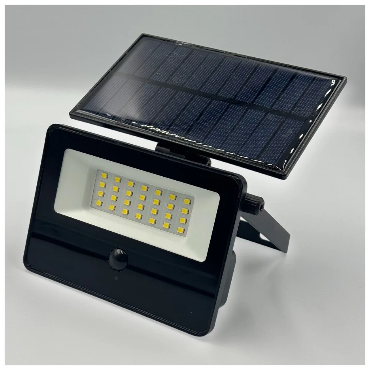 Proiector LED Solar 50W 6500K cu Senzor de Miscare si Panou Reglabil 360, IP65