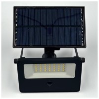 Proiector LED Solar 50W 6500K cu Senzor de Miscare si Panou Reglabil 360, IP65 - ambalaj